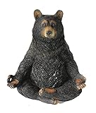 Arnusa Dekofigur Yoga Bär Gartenfigur Tierfigur Dekoration Geschenkidee