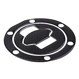 Gazechimp Benzin Tankdeckel Schutz - Wasserdicht (Oval) für BMW K1200S/K1200R/K1200RS/K1200GT/K1200LT - Schwarz - Vinyl - Motorradaufkleber