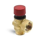 DOJA Barcelona | Boiler-Sicherheitsventil Gewinde | 1er Pack | 1/2" | 3 bar | Heizungs-Sicherheitsventil | Wasser-Druckventil | Druckminderer für Ölkessel | Überdruckventil Ersatzteile Thermo