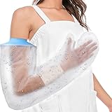 AMSGANK Gipsschutz Wasserdicht Arm, Erwachsene Verbandschutz Duschschutz Hand Wiederverwendbar Gipsarm Duschen Schutzhülle Arm Gips Duschhülle, Armschutz Beim Baden (Langer Arm)