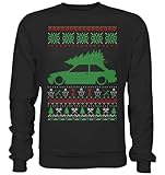 glstkrrn Escort 4 MK4 RS Turbo XR3i Ugly Christmas Sweater, Regular, Unisex, Schwarz, L