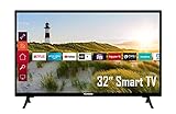 Telefunken XF32K550 32 Zoll Fernseher / Smart TV (Full HD, HDR, Triple-Tuner) - 6 Monate HD+ inklusive [2022] [Energieklasse F]
