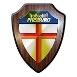 Wappenschild/Wandschild -Troßschiff Freiburg A1413 Bundesmarine #9825