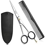 Friseurschere Scharfe Haarschere GTEX 6,5 Zoll Professionelle Haarschneideschere Prämie Schere Haare Schneiden mit Kamm und Etui, Hair Scissors