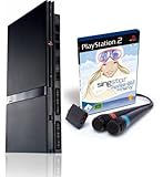 PlayStation 2 Konsole PS2 Black + SingStar Après-Ski Party (inkl. Mikrofone)