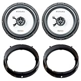 PG Audio Lautsprecher Einbauset passend für VW Golf 4 und Golf 6 Tür vorne Neuware