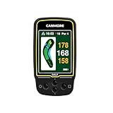 CANMORE HG500 Golf GPS – Extra großes, gut ablesbares Farbdisplay, vorinstallierte 41.000 Golfplätze weltweite Form des Grüns und des Fairways (schwarz)