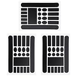 Aisikoo 3 Stück Rahmenschutzfolie Fahrrad, Lackschutzfolie Fahrrad Mattschwarz, Schutzfolie Fahrradrahmen Aufkleber, Fahrrad Schutzfolie für Mountainbike, Rennrad, Cube Fahrrad