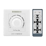 Dimmerschalter für LED, LED-Licht Dimmschalter mit Fernbedienung, für LED bis 200W, 220V, Wandschalter