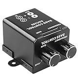 MEIRIYFA Bass Lautstärkeregler, Universal RCA Bass Verstärker Controller, Audio Gain Equalizer Regler Frequenzeinstellung Knopf für die Meisten Autos