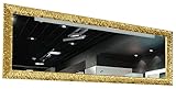 GaviaStore - Julie Gold 140x50 cm - Moderner Wandspiegel (18 Größen und Farben) Ganzkörperspiegel groß Gross Wohnzimmer modern Wand Schlafzimmer Bad Eingang Spiegel