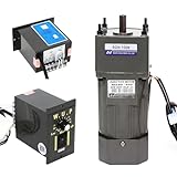 CHIMHOON AC 220V 90W 100K Gear Motor, Asynchronmotor, Getriebemotor mit Drehzahlregler, 1 PH Elektromotor, Stufenlos Regelbarer Frequenzumrichtermotor, Groß Wechselstrom