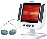 Beurer IL 60 Infrarot-Wärmestrahler, wohltuende Wärme bei Erkältung und Muskelverspannung, Medizinprodukt mit 300 Watt, Glaskeramikscheibe mit UV-Schutz, Schirm verstellbar, Made in Europe