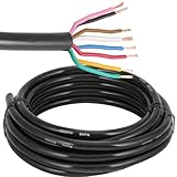 ETUKER Fahrzeugkabel 8 adrig 5M Kabel Anhänger 8 polig Camping Fahrzeugleitung Kabelquerschnitt 7x0.5mm² +1x1mm² Anhänger Beleuchtung Kabel