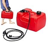 Tank für Außenborder, Bootstank | Meeresöl kann | 3 -Gallonen -Öltransport mit Filter für Fischereiboot, tragbarer Kajak -Rohbehälter