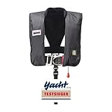 Marinepool, Gilet Automatique Premium ISO 300N, Pro Sensor Sprayhood, Schwarz