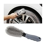 JNNJ Autoreifenbürste, Radreiniger-Bürste, Reinigung & Autopflege Von Felge Felgenbürste, Felgenreiniger Felgen Reifen Wasch Bürste Werkzeug Für Motorrad(Gerade)