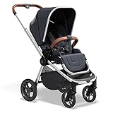 MOON Sportwagen-Buggy RESEA SPORT, navy melange, mit soliden Räder, faltbar mit Sportsitz, umsetzbarer Sitz, extra lange Rückenlehne
