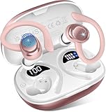 Bluetooth Kopfhörer Sport, 2025 In Ear Kopfhörer Kabellos Bluetooth 5.4 mit 4 ENC Mic, 50Std Hi-Fi Stereo Sportkopfhörer Over-Ear mit Ohrhaken, Noise Cancelling Ear buds, IP7 Wassrdicht Ohrhörer/USB-C