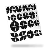 Finest Folia Emblem Ecken Aufkleber kompatibel mit BMW selbstklebend Auto Sticker wasserfest Motorrad Zubehör 74 teilige Folie K102 (04 Schwarz Carbon)