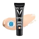 Vichy Dermablend [3D Correction], Teintkorrigierendes Make-up, Foundation bei unreiner und zu Akne neigender Haut, Ohne Maskeneffekt, Farbton: 15 opal, 30 ml
