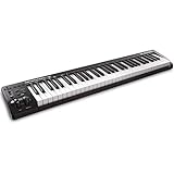 M-Audio Keystation 61 MKIII - Kompakter 61-Tasten MIDI Keyboard Controller mit zuweisbaren Reglern, Pitch/ Modulation Rädern, Plug-And-Play (Mac/PC) Konnektivität und Software Production Suite