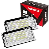 NUROTA Led Kennzeichenbeleuchtung mit E Prüfzeichen - Plug and Play Kennzeichen Beleuchtung Led - Kompatibel mit BMW 3er E46