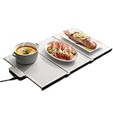 Faltbare Elektrische Warmhalteplatte Heizplatte, Multifunktionale Kochplatten Mit Einstellbarer Temperaturregelung, Perfekt Für Party Chafing Dish Warmplatte, A