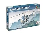 Italeri 2820S - 1:48 OH-13 Scout Helikopter Korea Krieg, Modellbau, Bausatz, Standmodellbau, Basteln, Hobby, Kleben, Plastikbausatz, detailgetreu, Mehrfarbig
