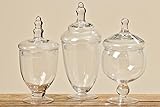 BOLTZE Vorratsdose Vorratsglas Bonboniere Glas mit Deckel Pokal Vase Stückpreis