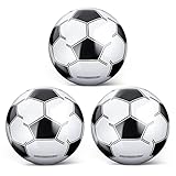 Grevosea 3 Stück Aufblasbarer Ball, 25cm Aufblasbarer Fußball Klein Aufblasbarer Strandball für Kinder Pool Fußball Wasserball für Sommer Strand Schwimmen Pool Sport Spiel Party Supplies