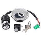 Zündschloss Schlosssatz Startschalter Zündschalter Tankdeckel Schalter Schlüssel für Suzuki DR 125 EN 125 GN 125 GS125 GZ 125 RV 125 TU 125 Beta Alp Urban Hyosung GA 125 RT 125 RX XRX Kreidler Street