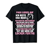 Lustiger Pferde Spruch für Reiterinnen Halbarm T-Shirt