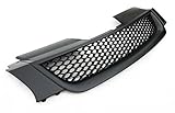 Waben- Gitter- Kühler- Sport- Front- Rippen- Grill ohne Emblem Schwarz Eintragungsfrei