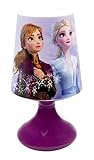 Joy Toy 19380 Tischlampe Disney Frozen 2 Lampe, Zeichentrickfilm, Mehrfarbig