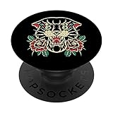 Traditionelle Tattoo Flash Vintage Tattoo Künstler Inked Panther PopSockets Klebender PopGrip
