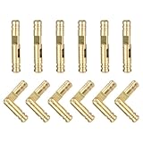 QUARKZMAN 12 Stück Unsichtbare Messingfass-Scharniere, 30x5mm Verdeckte Scharniere, Faltbare Stütz-Zylindrische Versteckte Fass-Scharniere für DIY Erinnerungsbox Schranktür Fass-Scharniere
