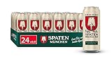SPATEN Münchner Hell Dosenbier EINWEG, Helles Bier aus München (24 x 0.5 l)