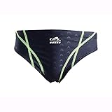 Cotress New Imitation Shark Skin Atmungsaktiv und schnell trocknend Professionelle Badehose für Herren, weiches hautfreundliches Gewebe Dreidimensionales Dreieck-Badehose mit Schnürung, verstellbare B