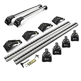 Turtle AIR2 | Dachgepäckträger Dachträger | Kompatibel mit Ford Focus Kombi 2011-2018; Dient der Montage von Dachboxen, oder Dachfahrradträger, Leiter | Robuste Konstruktion aus Aluminium | TÜV