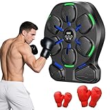 RevFit Music Boxing Machine mit LED & Bluetooth – Elektronische Boxmaschine mit Musik für Erwachsene & Kinder – 6+2 Schlagflächen, Stereo Lautsprecher, Wandmontage – Boxtrainer für Zuhause