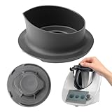Spülmaschinenfester Messbecher für Thermomix, Abnehmbarer Messbecher Kompatibel mit TM6, Ersatz Küchenmaschine Messbecher für Vorwerk, Messbecher Deckel für TM5 mit 50ml+100ml Skala für Hause