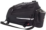 VAUDE Silkroad L mit Snap-It Halterung Gepäckträgertasche 9+2l (Black SE)