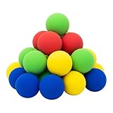 16 Stück Softbälle Kinder, 5 cm Durchmesser, Softball Für Kinder Und Baby, Bälle Für Bällebad Und Indoor-Spiele, 4 Farben (Blau, Grün, Gelb, Rot), Ideal Für Kleinkinder, Partys Und Lernspiele