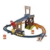 Thomas & Friends batteriebetriebenes Spielzeugeisenbahn-Set Diesels Baustellen-Set mit Schienen und Fracht für Kindergartenkinder ab 3 Jahren, JBW20, [Mehrfarbig]