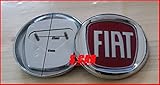 Emblem Logo Fiat rot Panda, Doblo Croma, 85 mm, hinten