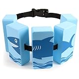 Schwimmgürtel Kinder 3–6 Jahren, Verstellbarer Schwimmgürtel Kinder Schwimmhilfe mit 5 Eva Schwimmkissen, Schwimmgurtel für Knder 15-30 kg (Blau)