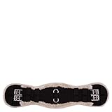 BR Premiere Dressur Kurzgurt Fell anatomisch geformt mit synthetischem Lammfell, Sattelgurt Länge:55cm