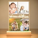 KoxSmar Personalisierte Bilderrahmen mit Foto, Personalisierter Bilderrahmen mit Bild, Personalisierte Geburtstagsgeschenk für Kinder, Weihnachts Geschenke für Familie