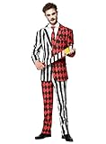 Maskworld Twisted Circus Party & Business Anzug für Herren - Größe: M - Kostüm Halloween, Karneval, Weihnachtsparty